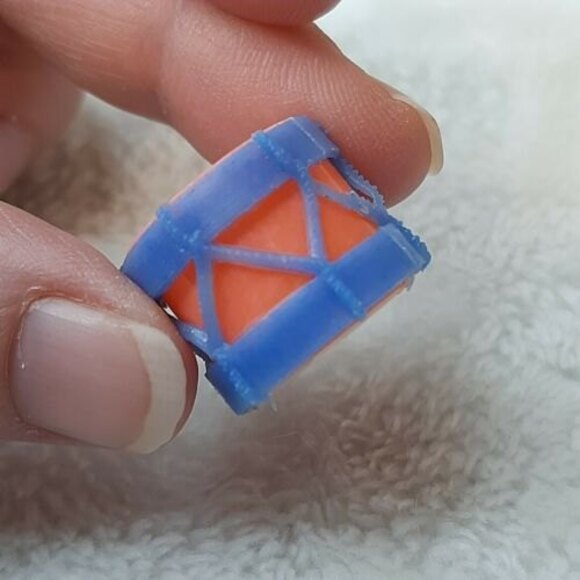 Vtg doll toy drum rattle Grandmother Stover's Dollhouse Miniature - Picture 2 of 4